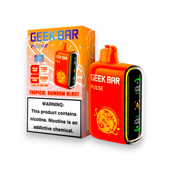 Geek Bar Pulse Disposable Vape 7500 Puffs Tropical Rainbow Blast