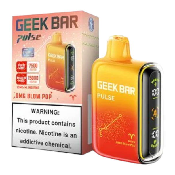 Geek Bar Pulse Disposable Vape 7500 Puffs OMG Blow Pop