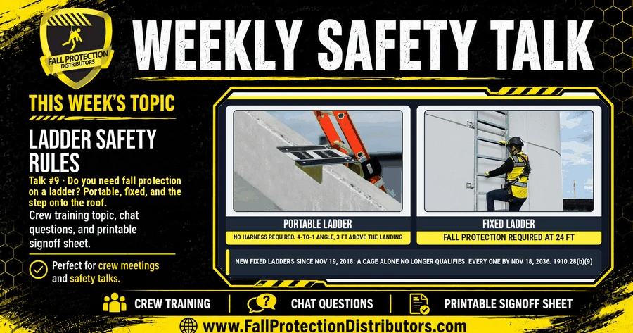 Ladder Safety Rules (Talk #9)