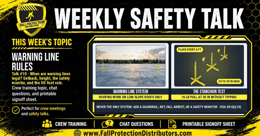 Warning Line Rules (Talk #10)