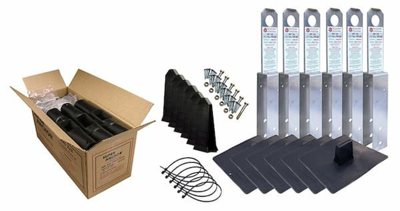 ARS 2x8 Fall Arrest Anchor - Box of 6 - 11ga. Stainless Steel