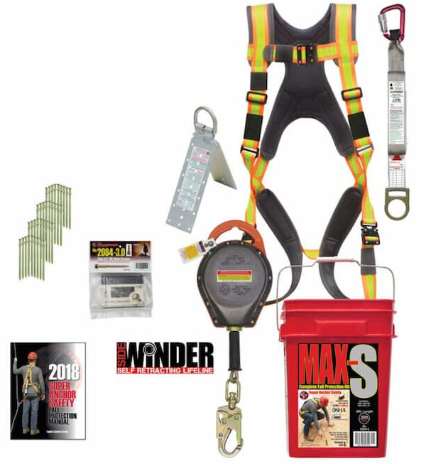 Super Anchor 3205 MAX-S SRL Fall Protection Kit: 2903k PD-6101-HL  +I6061 5006 3013-D USA Version