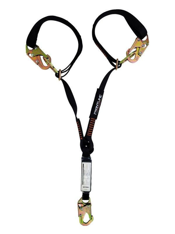 Frontline LPO62SADJ Tie-Back Twin Leg Snaphook Lanyard 2-Pack