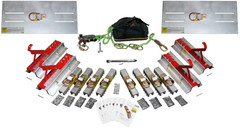 Ultimate Pro Pack - (8) SSRA1 Anchors, Torque Wrench, and (4) SSRA2 Roof Jacks, (2) SSRA3 Anchor Plates, and 100' Malta HLL3001 Horizontal Lifeline
