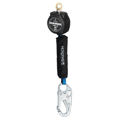 FallTech 72706SA1 Mini 6ft Web SRL, Swivel-Eye Steel Snap