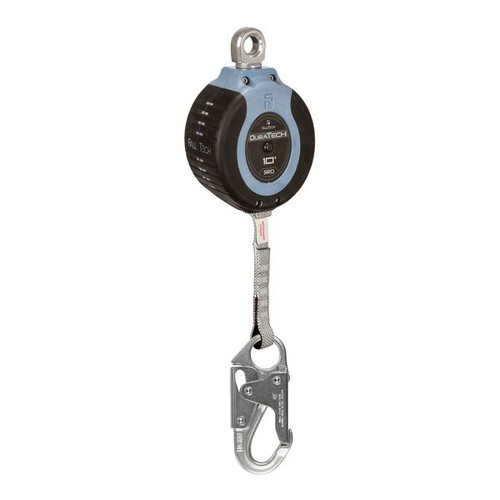 FallTech 82710SA1 10' DuraTech Single-Leg personal SRL with swivel eye + steel snap hook