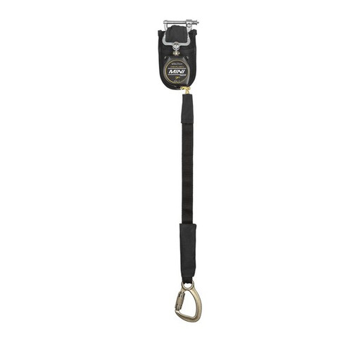 FallTech 72907SP8 7' Arc Flash Mini Pro Single-Leg personal SRL with personal connector + steel 5k carabiner