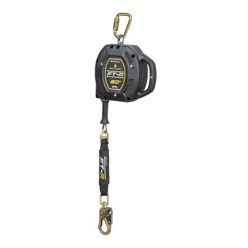 FallTech 721530T 30 ft FT-R Technora Rope SRL Single-Leg personal SRL with steel snap hook