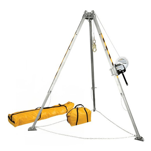 FallTech 7507S 8 ft Tripod Kit with 60 ft Stainless Winch