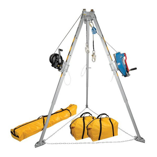 FallTech 7509T 8 ft Tripod Kit, Technora 3-Way SRL-R and Winch