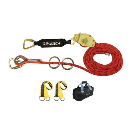 FallTech 77302K 2-Person Kernmantle Rope Temporary HLL Kit with 30 ft