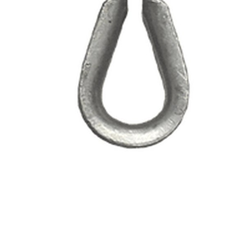 FallTech 62208T30 galvanized install thimble for 3/8 inch SteelGrip HLL cable, single unit shown, sold as a 30-pack