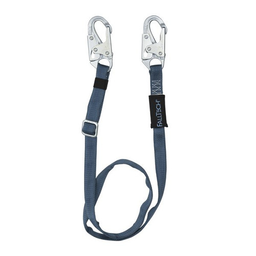 FallTech 8209 Adjustable Web Restraint Lanyard with 4 to 6 ft, Snap Hook