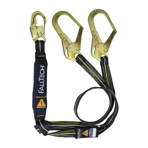 FallTech 82424AFP2 Arc Flash 4 ft Y-Leg SAL with Dorsal Connector