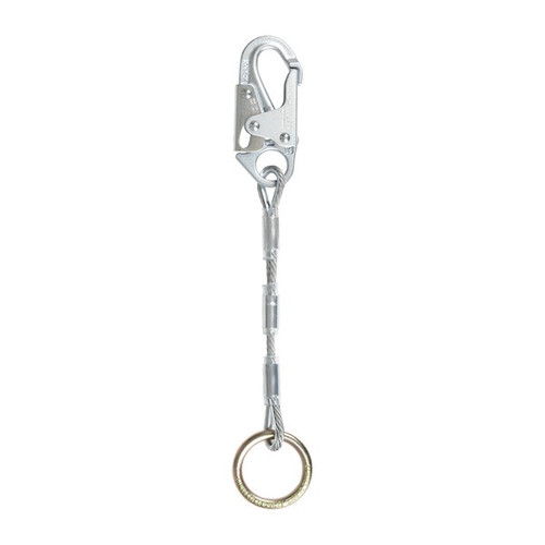 FallTech 8366C Cable D-Ring Extender, 18 in, Snap Hook and O-Ring