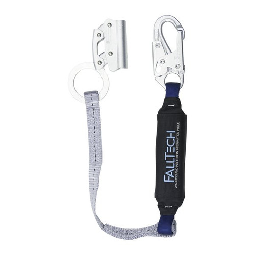 FallTech 8353 3 ft Lanyard with Rope Adjuster with Manual, ViewPack