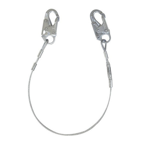 FallTech 830636 Cable Restraint Lanyard with Snap Hooks with 3 ft