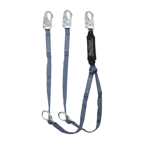 FallTech 826082D ViewPack Y-Leg Tie-Back Lanyard, 6 ft