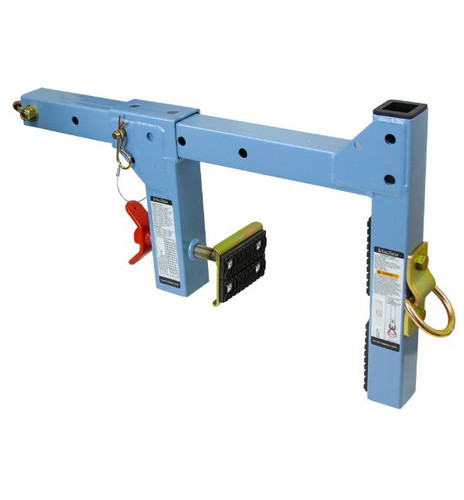 FallTech 7460A adjustable parapet wall anchor, clamp-over roof-edge tie-off