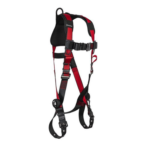 FallTech 7008C 7008C Tradesman Pro 1D Harness, Tongue Buckle Legs