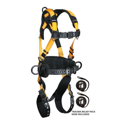 FallTech 7035B 7035B Journeyman Flex Aluminum 3D Belted Harness