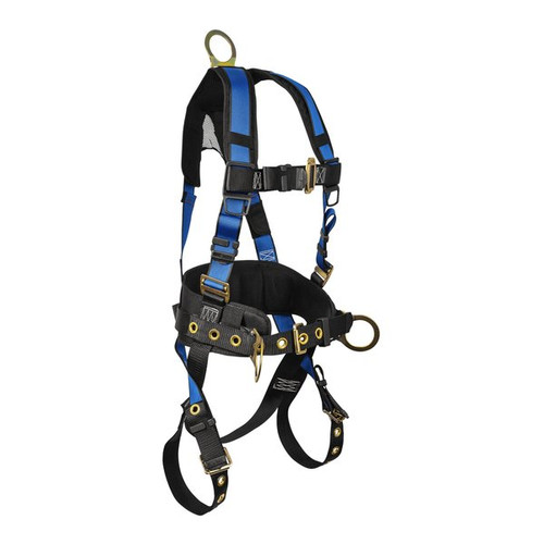 FallTech 7073BD 7073BD Contractor+ Harness 3D Belted TB Legs QC Chest
