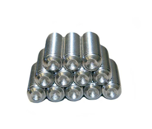 Stainless steel cupped tip set screws for mounting Standing Seam Roof Anchor SSRA1 anchors. 
 