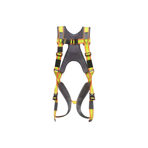 Super Anchor Pro-Deluxe Full Body Harness, PD-6101, SKU PD-6101, hi-viz yellow webbing color