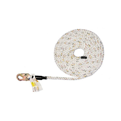 Super Anchor Value 3-Strand Vertical Lifeline with Rope Grab, SKU 4022, lanyards and connectors