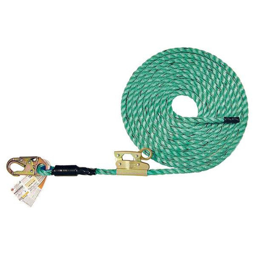 Super Anchor Maxima Lifeline with Integral Rope Grab, 4087, SKU 4087, lifeline with integral adjuster rope grab attached