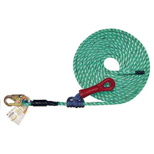 Super Anchor Maxima Lifeline with SuperGrab, 4086 Series, SKU 4086, lifeline with SuperGrab rope grab attached