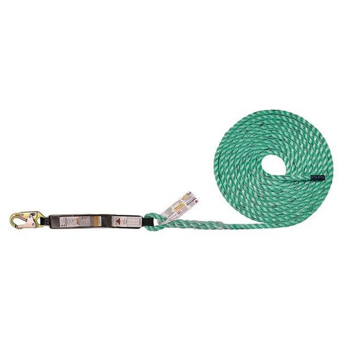 Super Anchor Maxima Deluxe Fall Arrester Lifeline, 5501, SKU 5501, deluxe fall arrester lifeline with absorber