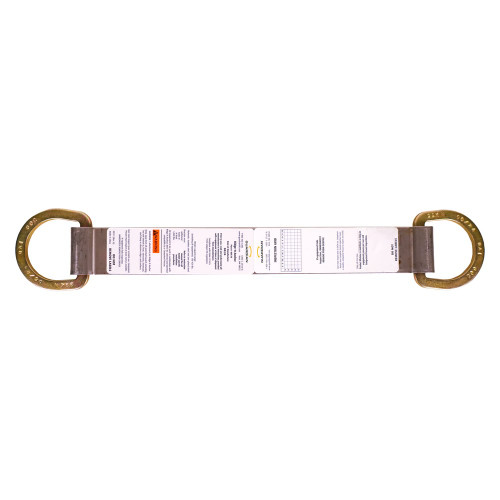 Guardian 00510 Ridge-It permanent roof anchor 18 in with double D-rings, top-down view, sold in a 4-pack
