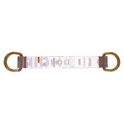 Guardian 00510 Ridge-It permanent roof anchor 18 in with double D-rings, top-down view, sold in a 4-pack