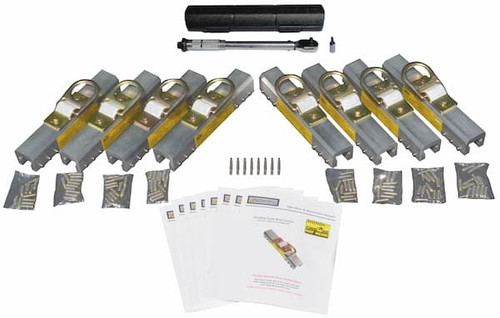 8 piece SSRA1 Contractor pack of seam anchors with torque wrench.