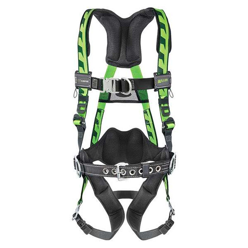 Miller AirCore harness ACF-QCDXSB in blue with front, side, and back D-rings, XS size