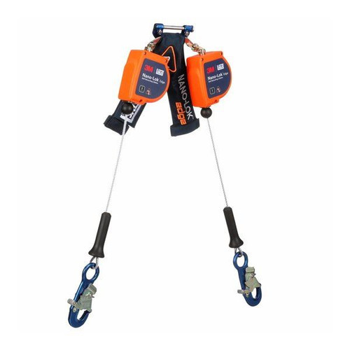 DBI-SALA Nano-Lok Edge 8ft Twin Cable SRL, Alum Snaps 3500285 product photo
