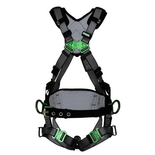 MSA V-FIT 10195135 Back/Hips D-Rings Full-Body Harness product photo (SKU 10195135)