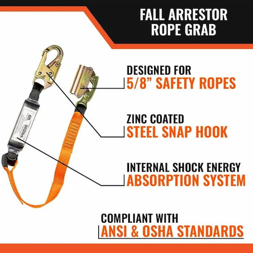 Fall Arrestor Rope Grab compatible 5/8