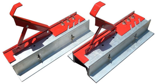 SSRA2 Roof Jack Adapters used for securing walkboards on standing seam metal roofs.
