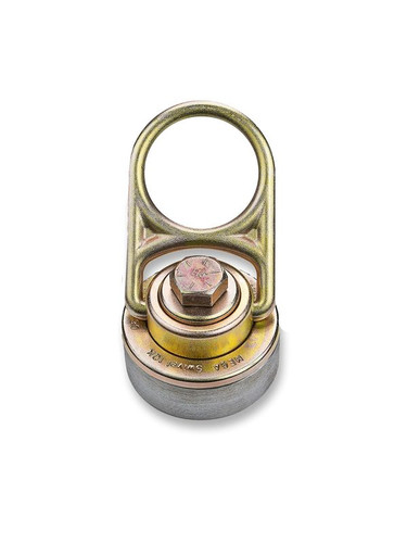 Frontline weld-on puck shown with a MEGA Swivel 10K anchor mounted on top (swivel anchor sold separately)