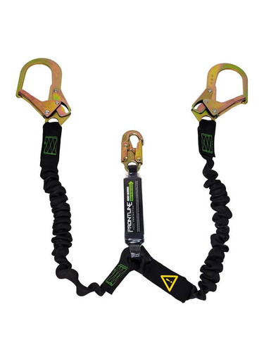 Frontline LES62R-US Patriot 6 ft double-leg elastic rebar lanyard in Y configuration