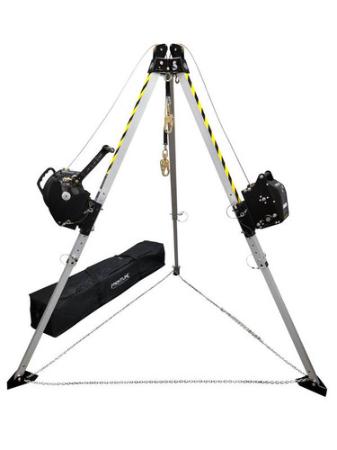 Frontline TAN07RURP MEGApod Confined Space 7 ft Aluminum Tripod with 60 ft Winch and 3-Way SRL — full product view