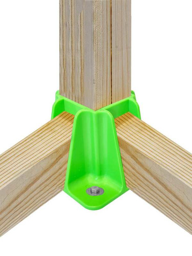 Frontline GPB200 Safety Guardrail Boot Base with Hardware, 4-Pack | Green or Yellow — full product view