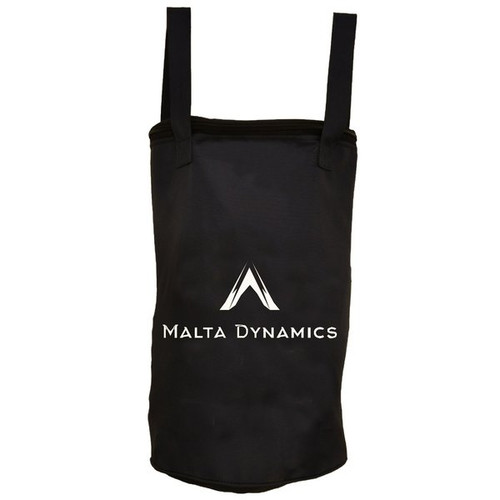 Malta Dynamics K1001 equipment pro bag in black with two top handles and shoulder strap