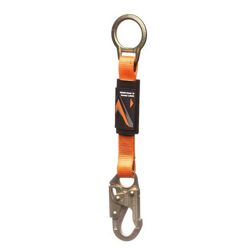Malta Dynamics C5010 18 inch D-Ring Extender, polyester web extension with snap hook and O-ring connection point