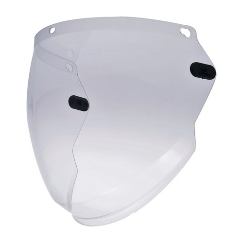 Malta Dynamics HTV0003 high temp impact toric face shield window in clear polycarbonate