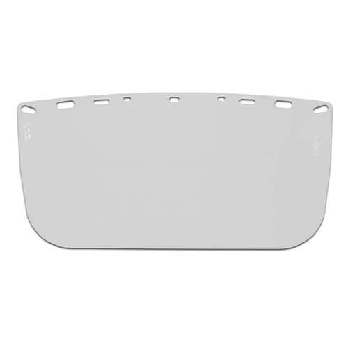 Malta Dynamics HHE840ME economy polyester clear flat visor, 8 by 15 by .04 inch hard hat face protection window