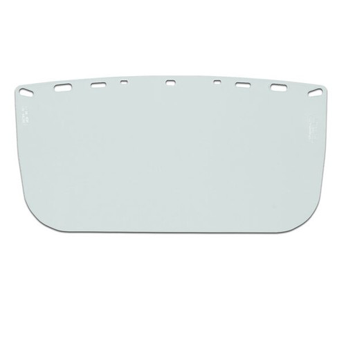 Malta Dynamics HH840M acetate clear flat visor, 8 by 15 by .04 inch durable hard hat face protection window
