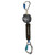 FallTech 72706SG6 Mini 6ft Web SRL, Alum Carab + Carabiner
